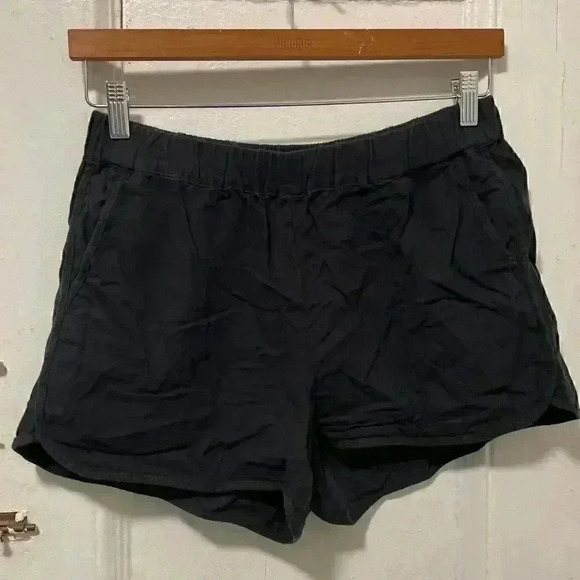 Madewell Cotton Blend Pull-On Shorts with 4 Pockets Black Size S - Picture 5 of 11
